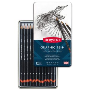 Derwent Soft Graphic Pencil Set 9B-H
