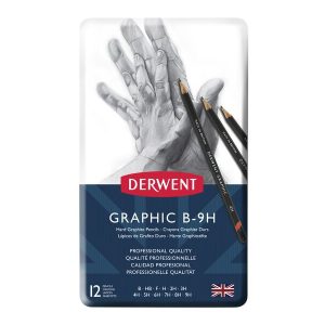 Derwent Hard Graphic Pencil Set B-9H