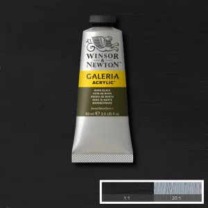 W&N Galeria Acrylic - Mars Black 60ml