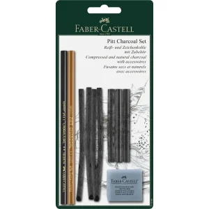 Faber-Castell Pitt Charcoal Set (10Pcs)