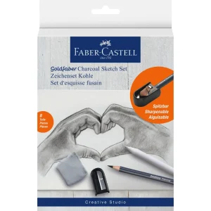Faber-Castell Goldfaber Charcoal Sketch Set (8Pcs)