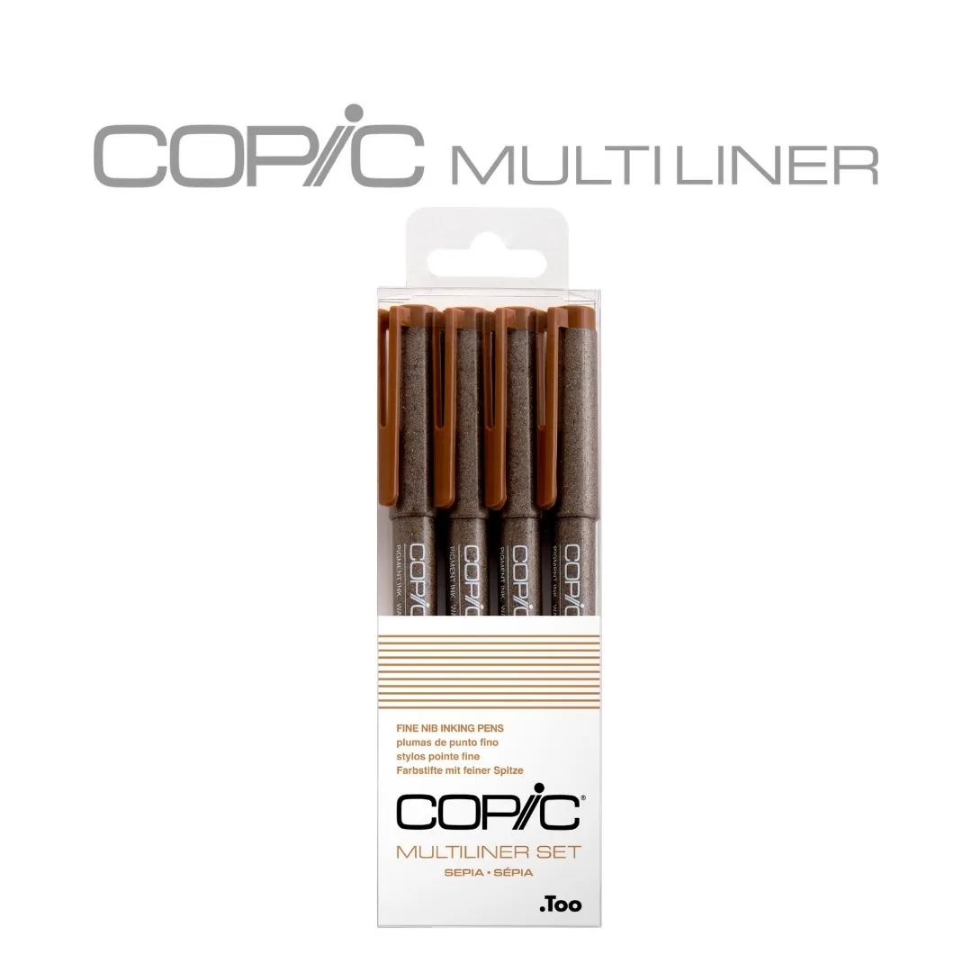 Copic Multiliner Set (Sepia)