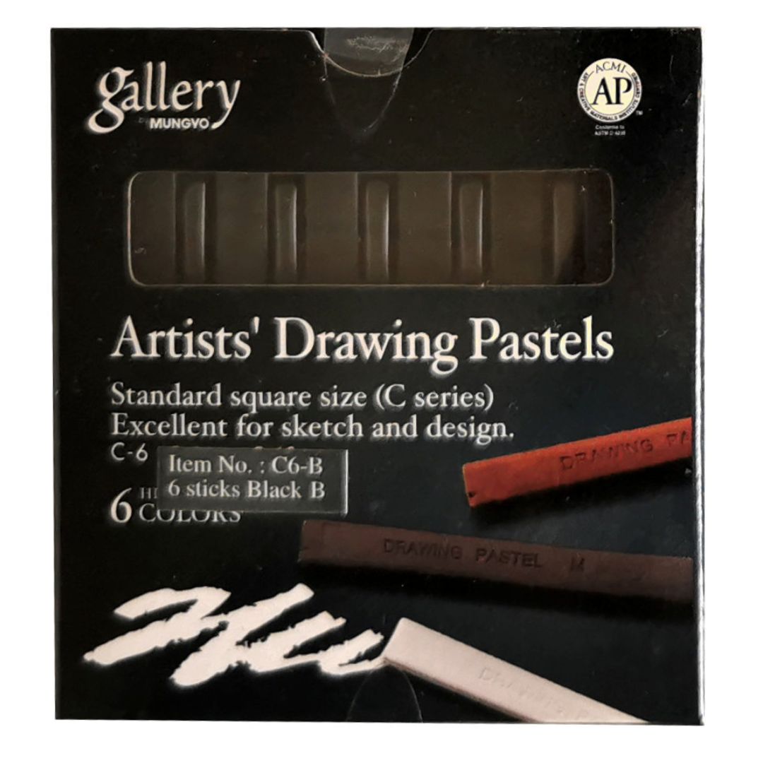 Mungyo Gallery White Soft Pastel 6pcs